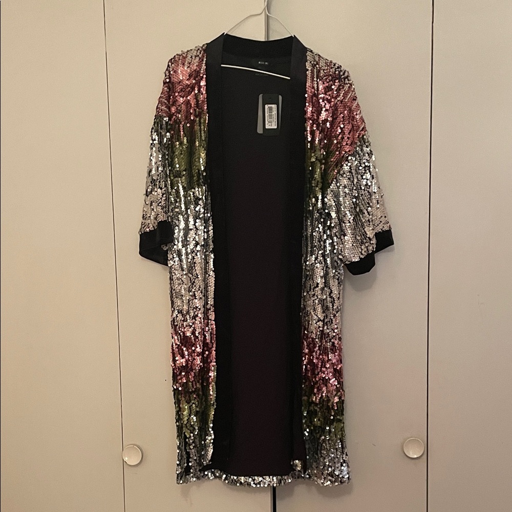 Miss Me Multicolor Sequin Jacket